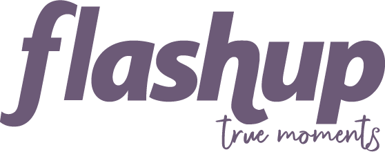 logo flashup con slogan